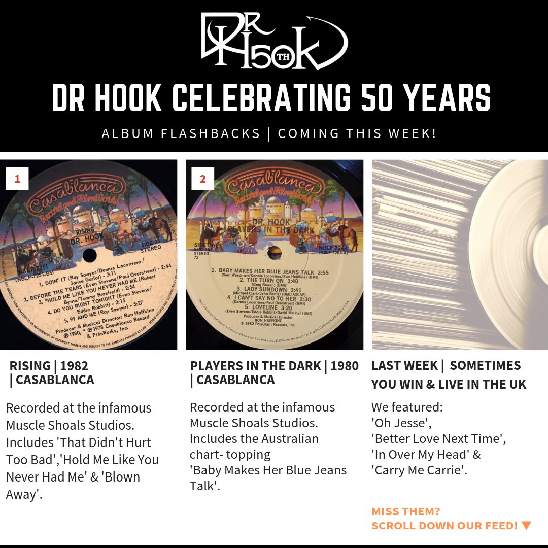 TeamDrHook's tweet photo. Continuing our Album Flashbacks this week with
Rising & Players In The Dark β¦
#Vocals #ThatVoice #Lyrics
#Riffs #Vinyl #LP
#AlbumFlashBack
Dr Hook celebrating 50 years
#DrHook50thAnniversaryTour 2019 - 2020. https://t.co/OGijQn41jb