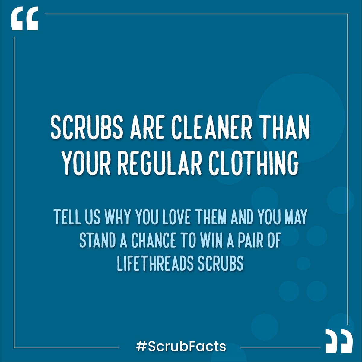 LifeThreadsMD's tweet photo. #Scrubs101- They are both anti-microbial and fluid-resistant making it safer to wear in your work environment which are filled with harmful germs or contaminants. Scrubs make it safe for both nurses and patients.

#LifeThreads #Scrubs #MedicalUniform #WednesdayWisdom https://t.co/IV6aSJaTzV