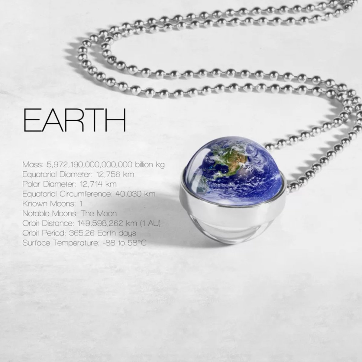 MoomoonUK's tweet photo. Silver Earth Globe Necklace 🌍 https://t.co/QYmUsfWqvX