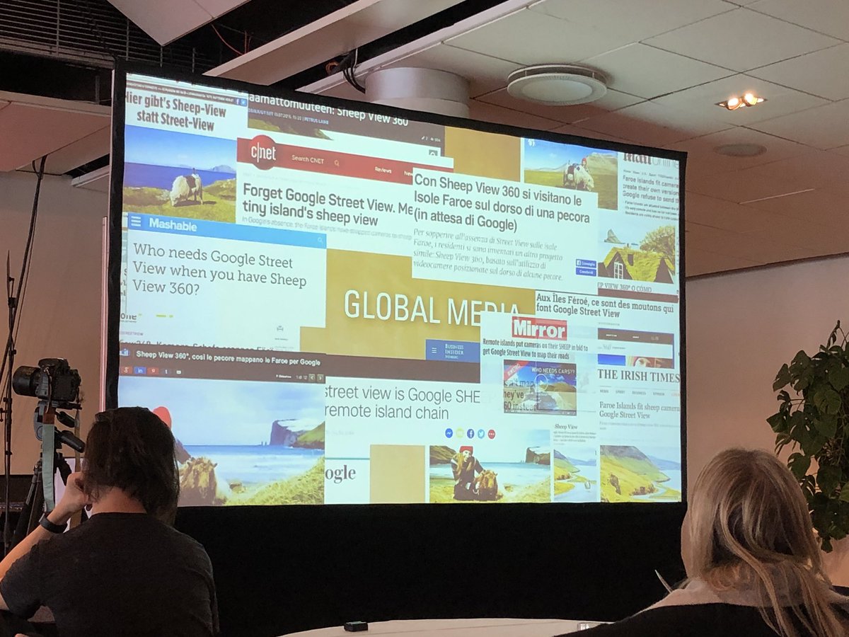 Omg!!! #GoogleSheepView! How #FaroeIsland went viral and literallyput themselves on the map! I seriously can’t love this any more!!! #NPBC19 <a href="/Google/">Google</a> <a href="/GoogleStreetV/">GoogleStreetView</a> #ideas