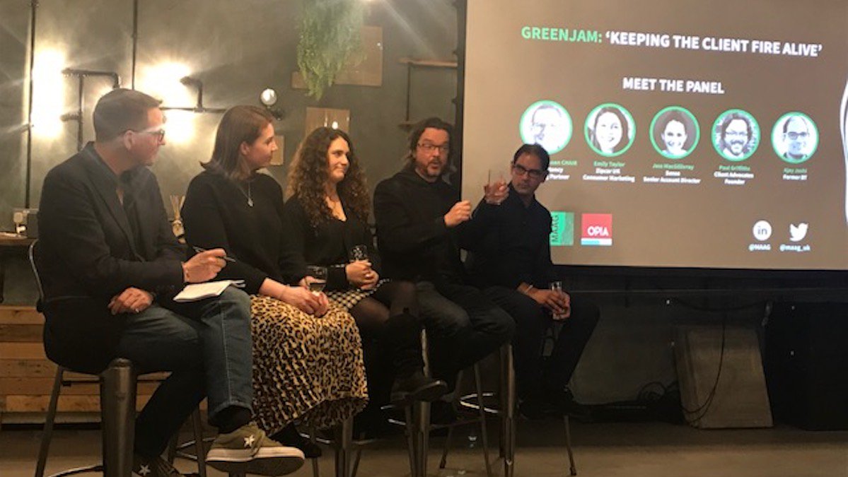 howellpenny's tweet photo. Thank you @MAAG_UK for a fun evening last night at the Greenjam event - some great training insights into 'keeping the client fire alive'! 
#greenjam #creativeagencies #accountmanagement #marketing https://t.co/oXYSDSWiSI