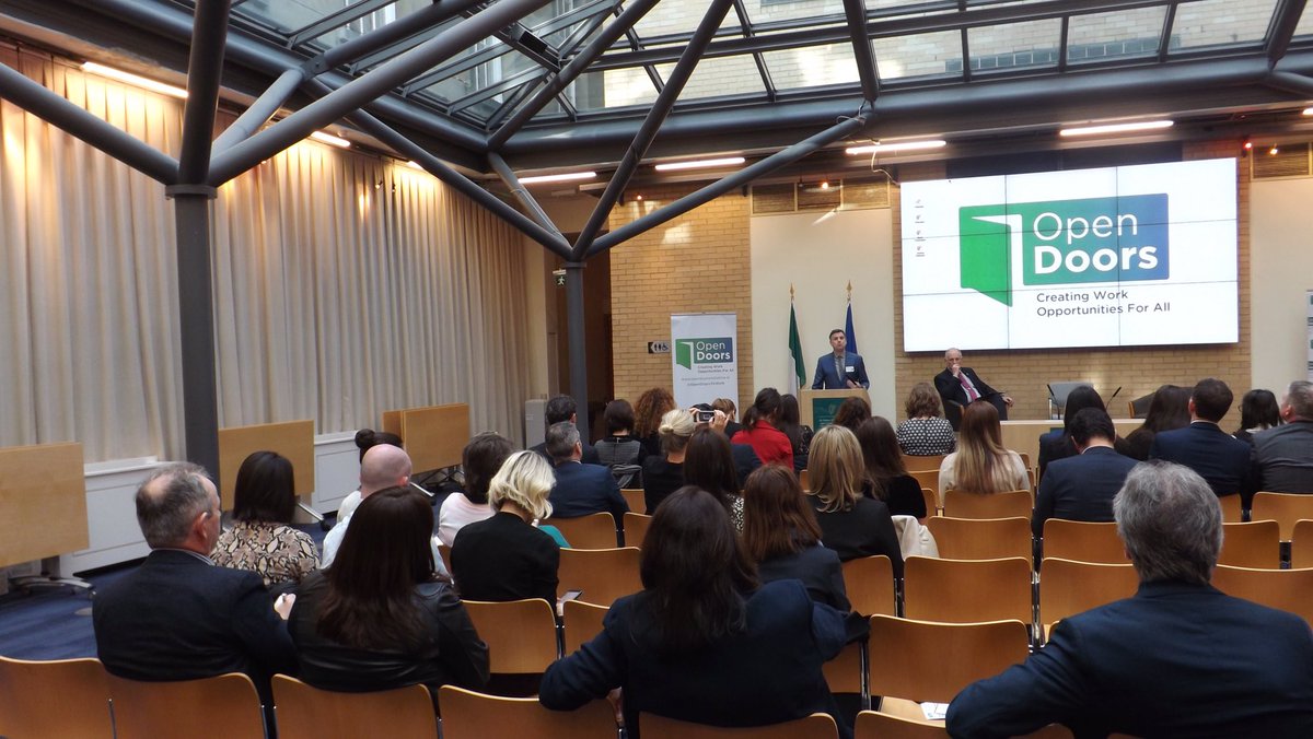 DeptJusticeIRL's tweet photo. MoS @davidstantontd hosts the Open Doors Initiative first Inter-Dept Seminar in the Dept of Justice this morning. Delighted to encourage linking companies with Govt Depts who can provide real and valuable support to diversity and inclusion in the workplace. https://t.co/pnbly4Olh5