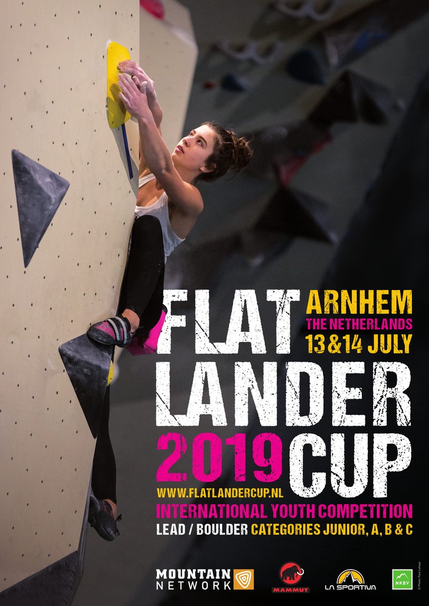 On July 13 &amp; 14 the International Flatlander Cup is taking place in The Netherlands and if you are a Junior, A, B or C category climber specialising in either boulder or lead they're inviting you to take part! Interested? Find out more here 🏆 flatlandercup.nl