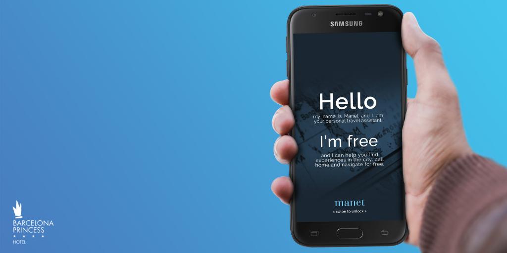 Have you heard about Manet Smartphone?
 It’s a free device that #BarcelonaPrincess has implemented in the hotel and allows our guests to make unlimited international calls, connect to 4G internet and many other services corresponding to the hotel and the city. 

#SomosBcnPrincess