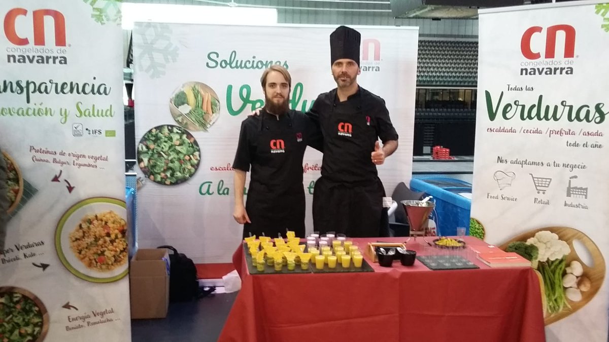 Queremos dar las gracias a todos los que vinieron a visitarnos al SALÓN HORECA NORTE en Pamplona. Esperamos haberos aportado buenas ideas sobre como utilizar nuestras Verduras Congeladas en vuestros negocios! Todo nuestro catálogo está disponible en la web ow.ly/vyV530oiWpT