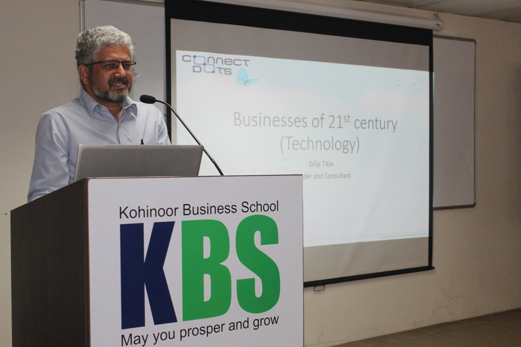 kbsmumbai's tweet photo. An interactive session on "21st Century Business Models" by Mr. Dilip Tikle, Founder and Consultant, Connect Dots Consultancy &amp; Training @kbsmumbai under Emerging Trends in Business Technology series. 
#ETBT #Business #BusinessModels #KBS https://t.co/KkwDAHDy3y