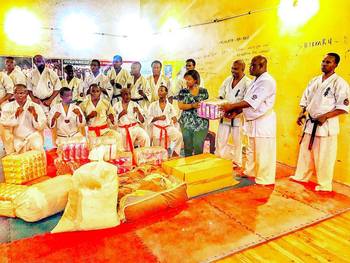 iMisred's tweet photo. Thank you so much to Zimbabwe Sokyokushin Karate for inviting us to their Dojo to receive this donation that will go towards relief efforts for victims of #CycloneIdai ! #TogetherWeCan @GeorgeMaposa7 @tapera_david @Newsbae @MuripoSam https://t.co/TKhC6WQvoi
