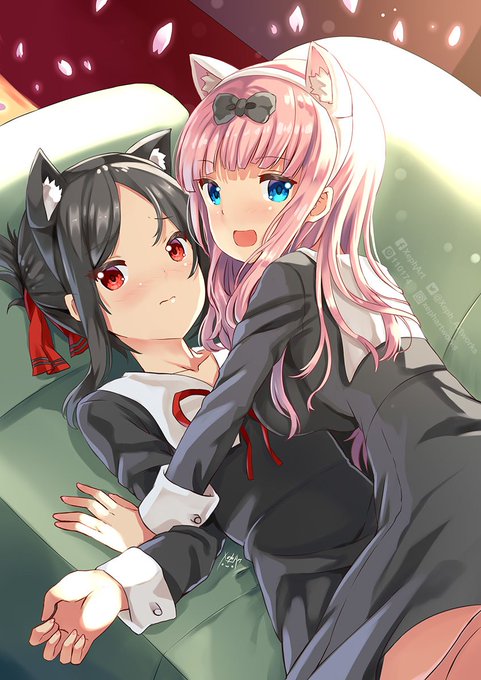 Kaguya and Chika from Kaguya sama - Love is War

You can get the prints online over here!
https://t.co/BeaezQHZ8d

Yes I've just set up my Etsy store! Please kindly help me spread this around!  >.< 