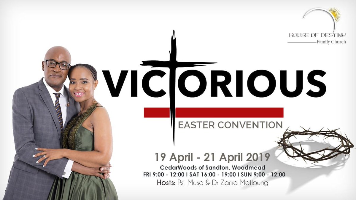 HouseofDestinyC's tweet photo. You are invited to our Easter 2019 Services. Everyone is welcome to attend. Kids will be taken care of at @destiny_kidz1
#Easter #Easter2019 #Victorious #Harvest #Allroundharvest #Appointedweeksofharvest https://t.co/Hp7UnrwQFo