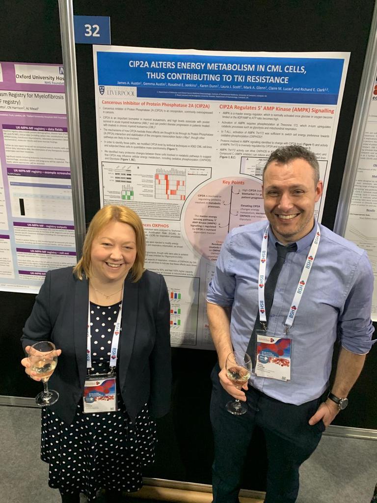 drclairesworld's tweet photo. Really enjoyed presenting my research poster about a new biomarker which can predict which CML patients can safely stop TKI treatment. #BSH2019 #TEAMCML #CML @UoCMedSchool @livuniITM @JAustinScience https://t.co/qqJFG3KFIw