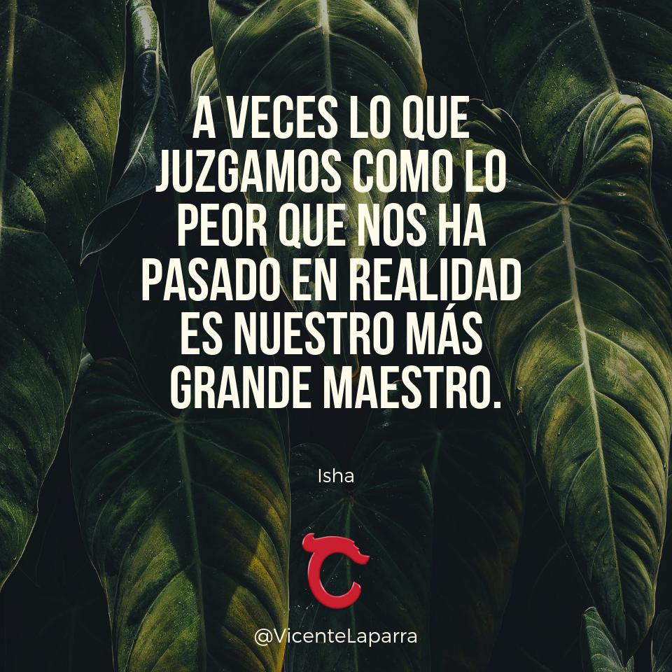 VicenteLaparra's tweet photo. A veces lo que juzgamos como lo peor que nos ha pasado en realidad es nuestro más grande maestro. https://t.co/ZJTSQJuYqr
