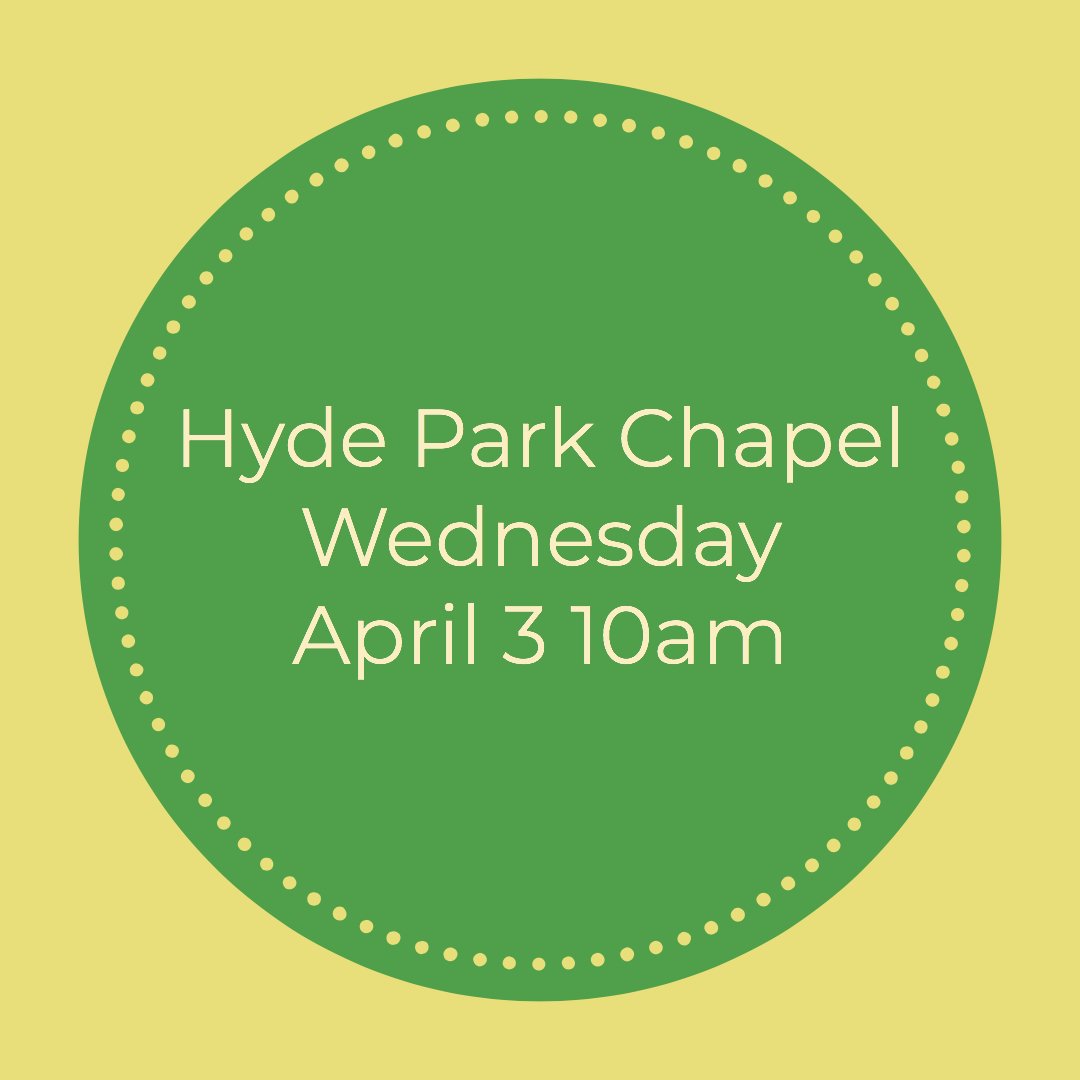 OBU_SGA's tweet photo. Don't miss Hyde Park chapel today at 10am! https://t.co/wH8YRCBqHp