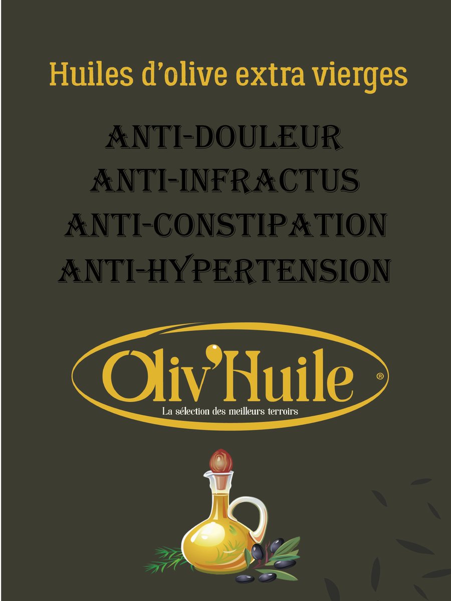 Olivhuile_33's tweet photo. Les atouts santé de l’huile d’olive, un anti-inflammatoire naturel

#huiledolive #nutrition #sante #BienEtre #HOEV #cuisine https://t.co/6hghsLjan0