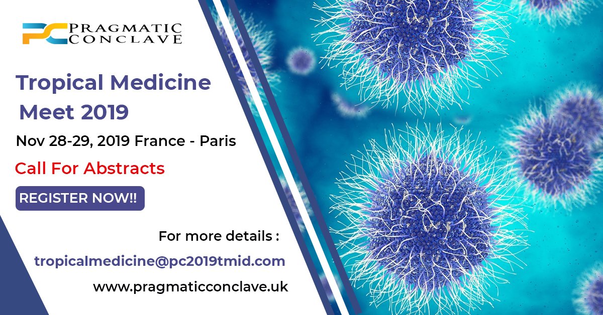 PRAGMATICCONCL1's tweet photo. We welcome you all to #Global #Conference on #Tropical_Diseases #Research at #Paris, #France. For more Details: https://t.co/MrMyAoWEDa
#infectiousdiseaseconference #tropicaldiseases #medicalconferences #infectiousdiseaseresearch #early #bird https://t.co/x29fXcveag