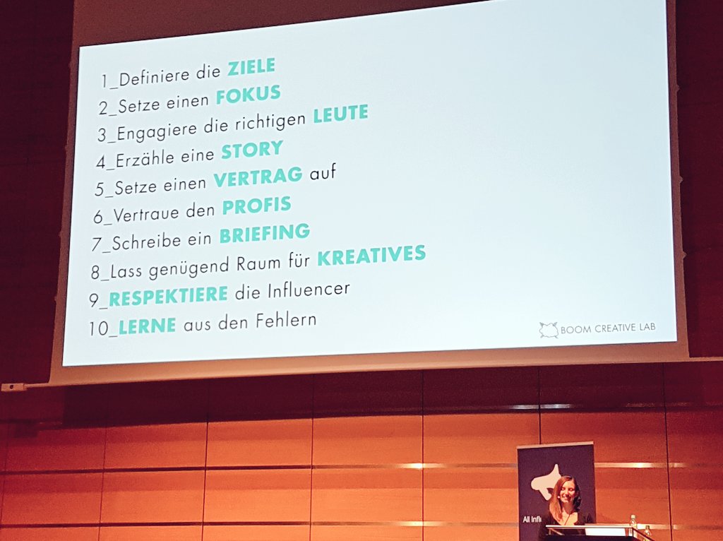 Ganz genau so! 👍 Top-Tipps zu #InfluencerRelations #InfluencerMarketing von @lisaleinB @boomcreativelab auf der #aimc  boomcreativelab.com/findinfluencers