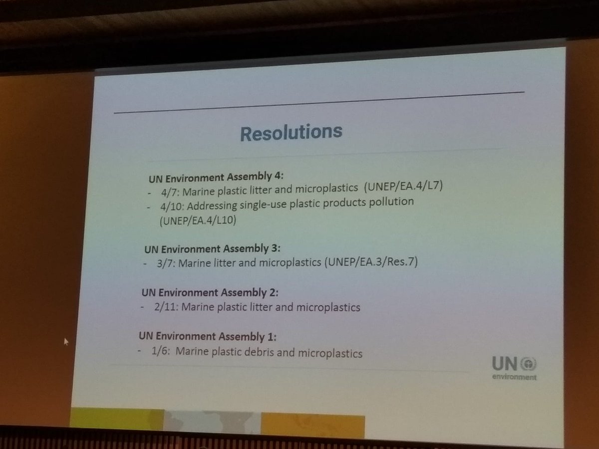 MedWaves_Centre's tweet photo. #BRSWorkshop #PlasticWaste
From #Nairobi, @M_SofieBruun, from @UNEnvironment Ecosystem Division presents the #UNEA4 resolution on source inventories https://t.co/uIRBQLUY4l
