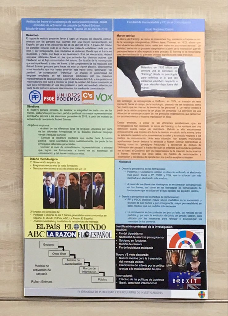 CITECCEU's tweet photo. #DoctoHumyCom 🎓 Estos son los pósters expuestos por nuestros investigadores en formación de #ComunicaciónSocial @CEINDO_CEU en las IV Jornadas de Publicidad y el XI Encuentro de Investigadores organizado por @USPCEU #JornadasTalentoCEU https://t.co/pASGQVUXON