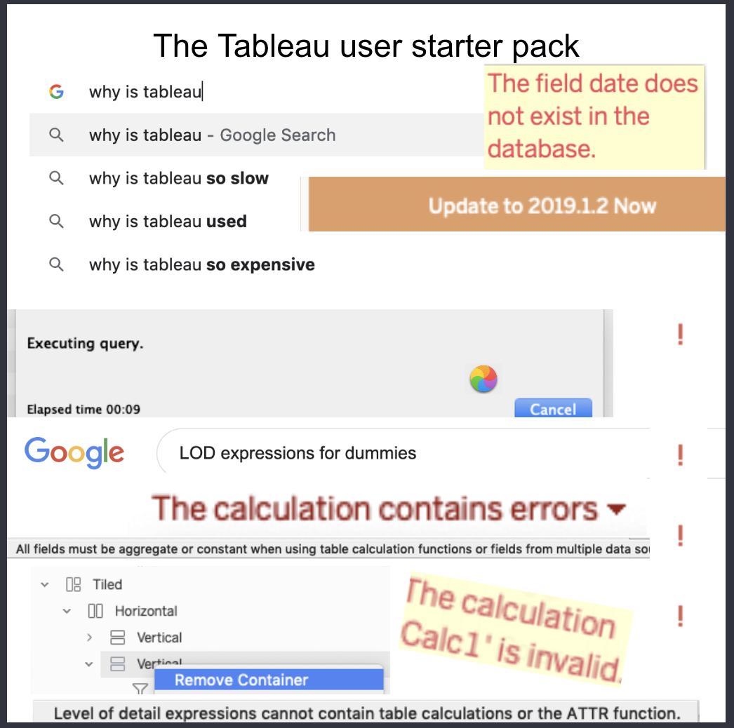 analyticsmemes's tweet photo. @tableau 😬#dataanalytics #dataviz https://t.co/SGD4JNMD8Y