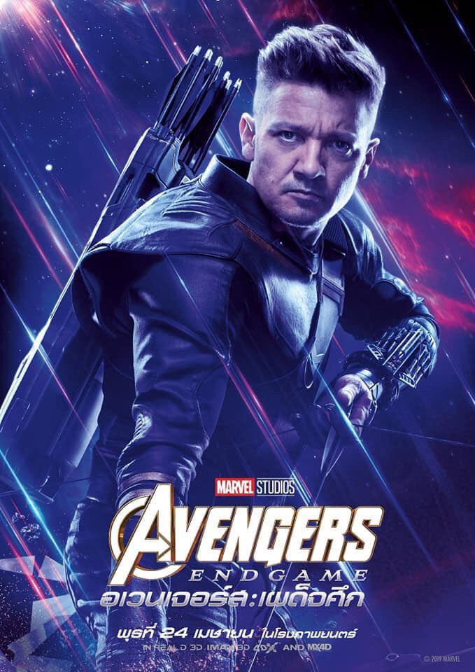 International poster of Jeremy Renner’s Hawkeye/Ronin character for Avengers: End Game
#jeremyrenner #jeremyrennerlgi