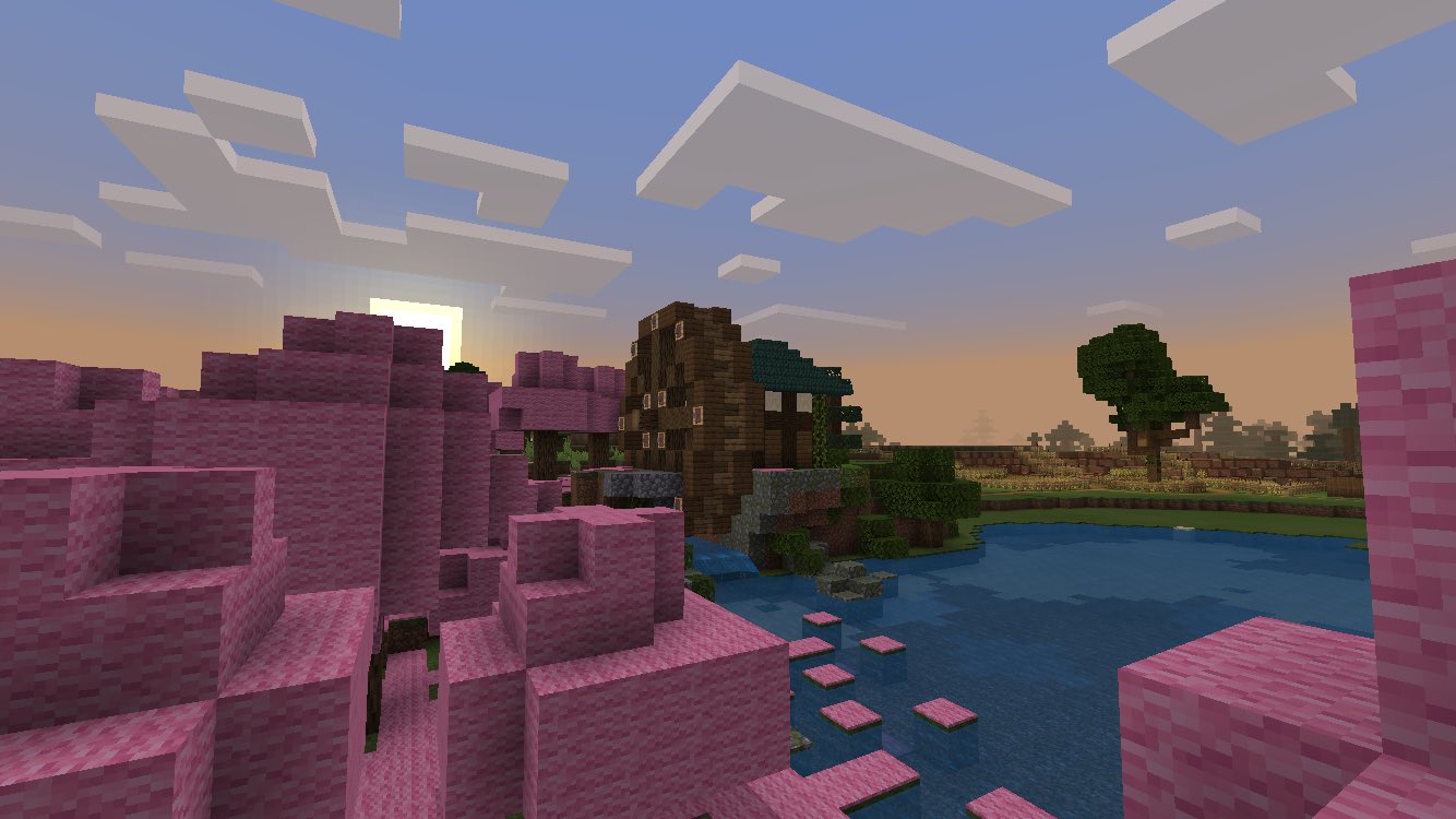 スケネコ 半田 マイクラで作りました 水車と桜 スキンは気にしないで D マインクラフト マイクラ 桜 スケネコ 半田 マイクラで作りました 水車と桜 スキンは気にしないで D マインクラフト マイクラ 桜
