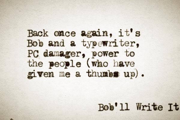 Bob'll Write It tweet media