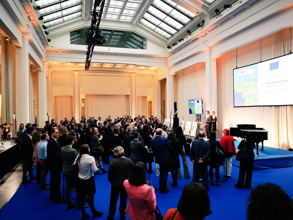 BalkanTrafik's tweet photo. Yesterday, we had a pleasure to participate at the event "EU &amp; Western Balkans. Connected by Culture", organized by the EEAS. Our director Nicolas Wieërs presented the comic book about W. #Balkans and explained how Balkan Trafik uses culture to connect people of the region! #EU https://t.co/rplq8FMhVo
