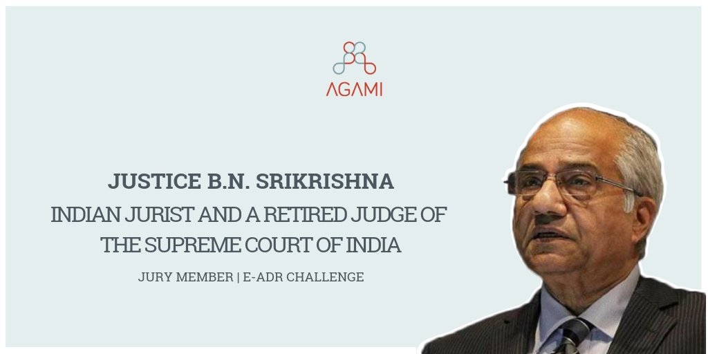 Agami_In's tweet photo. #eadrchallenge 2019 Jury Member: Justice Srikrishna has headed numerous committees on important national matters including #dataprotection and the future of #arbitration. He headed the "Srikrishna Commission" on the Bombay riots of 1992-93. https://t.co/DMNtcvlmTk
