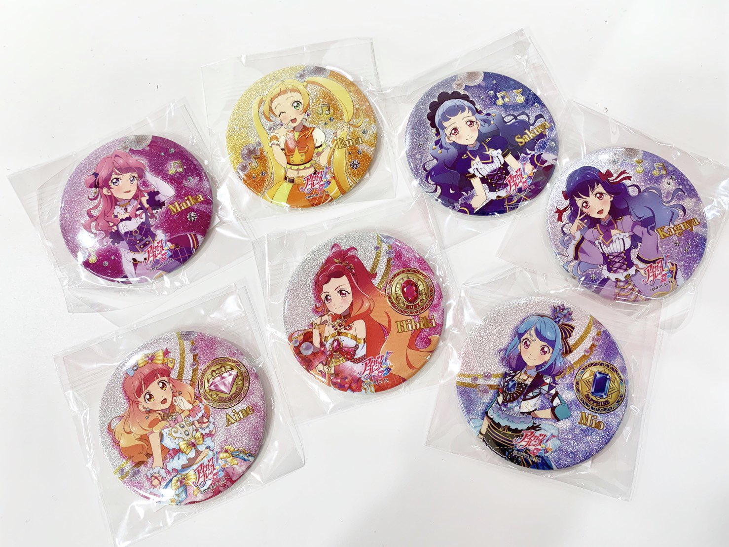 アイカツスターズ！白銀リリィグリッターガラポン　缶バッジ　2点セット アイカツ！アンコール公式 on X: 