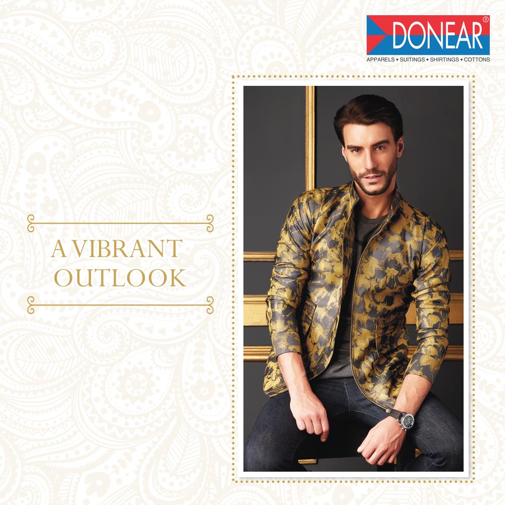 DonearSuiting's tweet photo. Color blocking is the new trend this season. With a brightly coloured jacket, sport a new look every day by simply replacing the shirt underneath #Donear #MenFashionTrends #MenStyle #StylingTips #menfashion https://t.co/zZdrPuQdVm