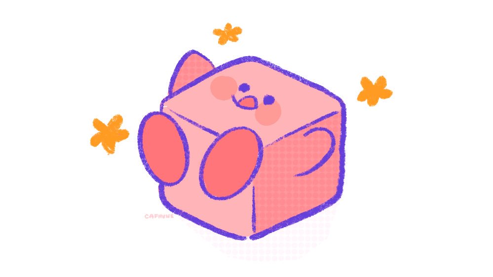 cafhune's tweet photo. I love square kirby so much 💞 https://t.co/mON9p71gvm