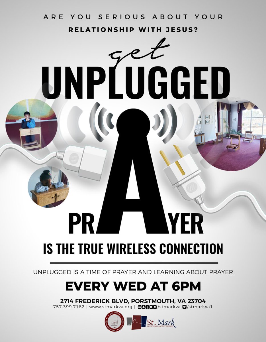 StMarkVA1's tweet photo. Today! Are you ready to get unplugged? https://t.co/I67CPJQWtd