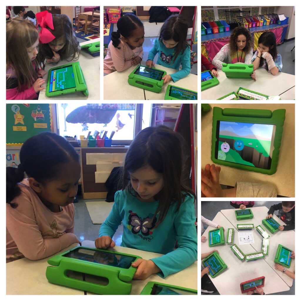 bradjdale's tweet image. Check out these coding kindergarteners using Kodable in Ms. Labraico’s class!! They really did an amazing job testing their codes, working together to solve problems, and solving puzzles! Awesome job!! @Methacton @kodable #methacton #codingkinders