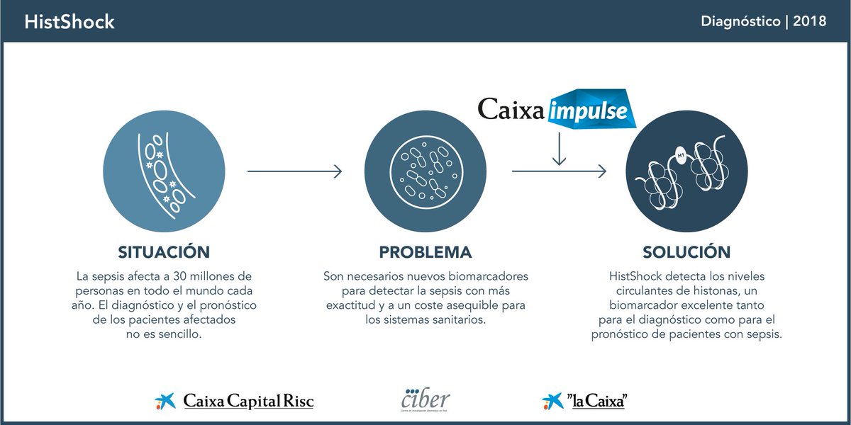 CaixaResearch's tweet photo. El diagnóstico precoz de la #sepsis puede salvar muchas vidas.
 
Descubre con el proyecto #HistShock un biomarcador que puede mejorar su detección y pronóstico.
 
👉 https://t.co/u9g4pWQ5bO
 
#CaixaImpulse @CIBERER Cc @incliva_iis @UV_EG https://t.co/ZqWNPyV4iA