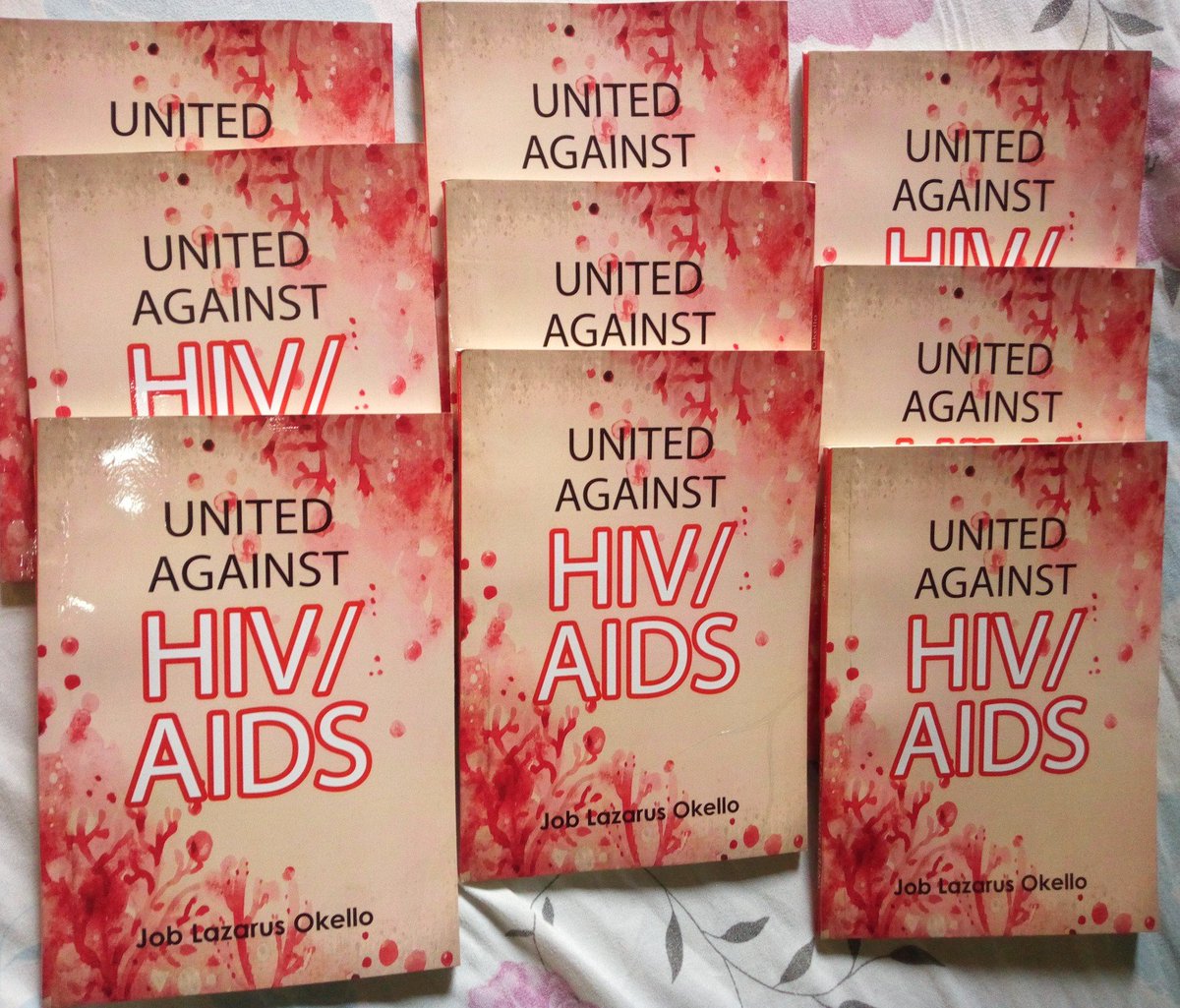 JoblazarusO's tweet photo. The sample copies are right here.  Our exceptionally inspiring book "United Against HIV/AIDS" will be released in mid April,  2019. #Let's unite get rid of HIV/AIDS. https://t.co/v6MOxvYwcJ