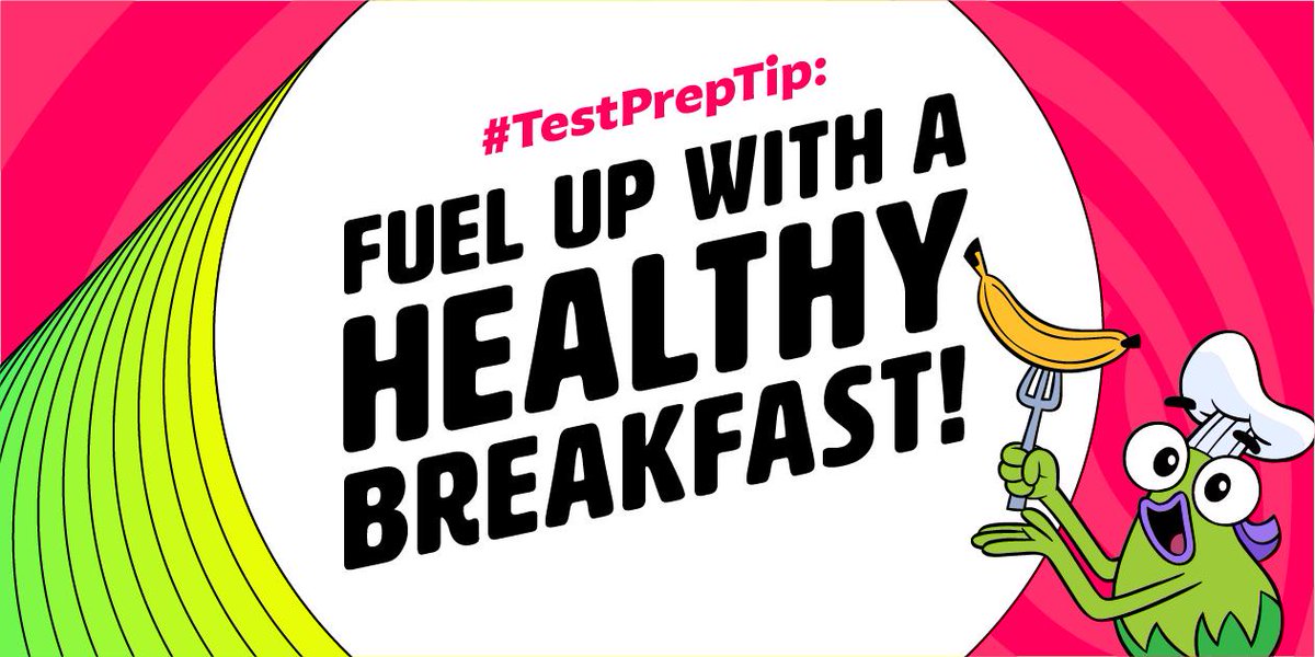 GoNoodle's tweet image. It's time for #TestPrepTip number ✌️! Start the day with a balanced breakfast to prepare your student to conquer their day! #TestingWeek gndle.me/2FCqxzz
