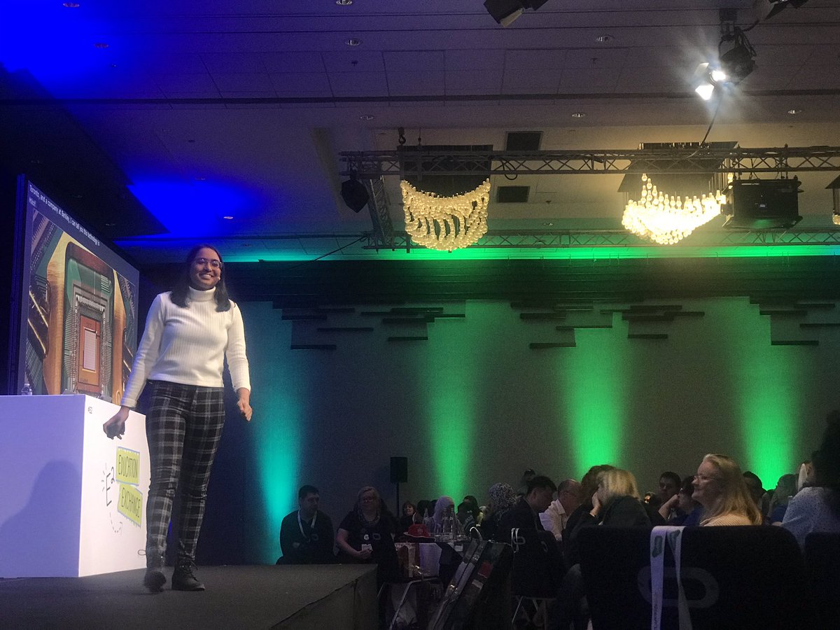tksworldhq's tweet photo. @BriannaGopaul talking about #QuantumComputing at #E2 in Paris!  Thank you @MicrosoftEDU for the opportunity to be a part of this incredible event with educators from over 90 countries - WOAH 🤯 https://t.co/TCwDOOb3K2