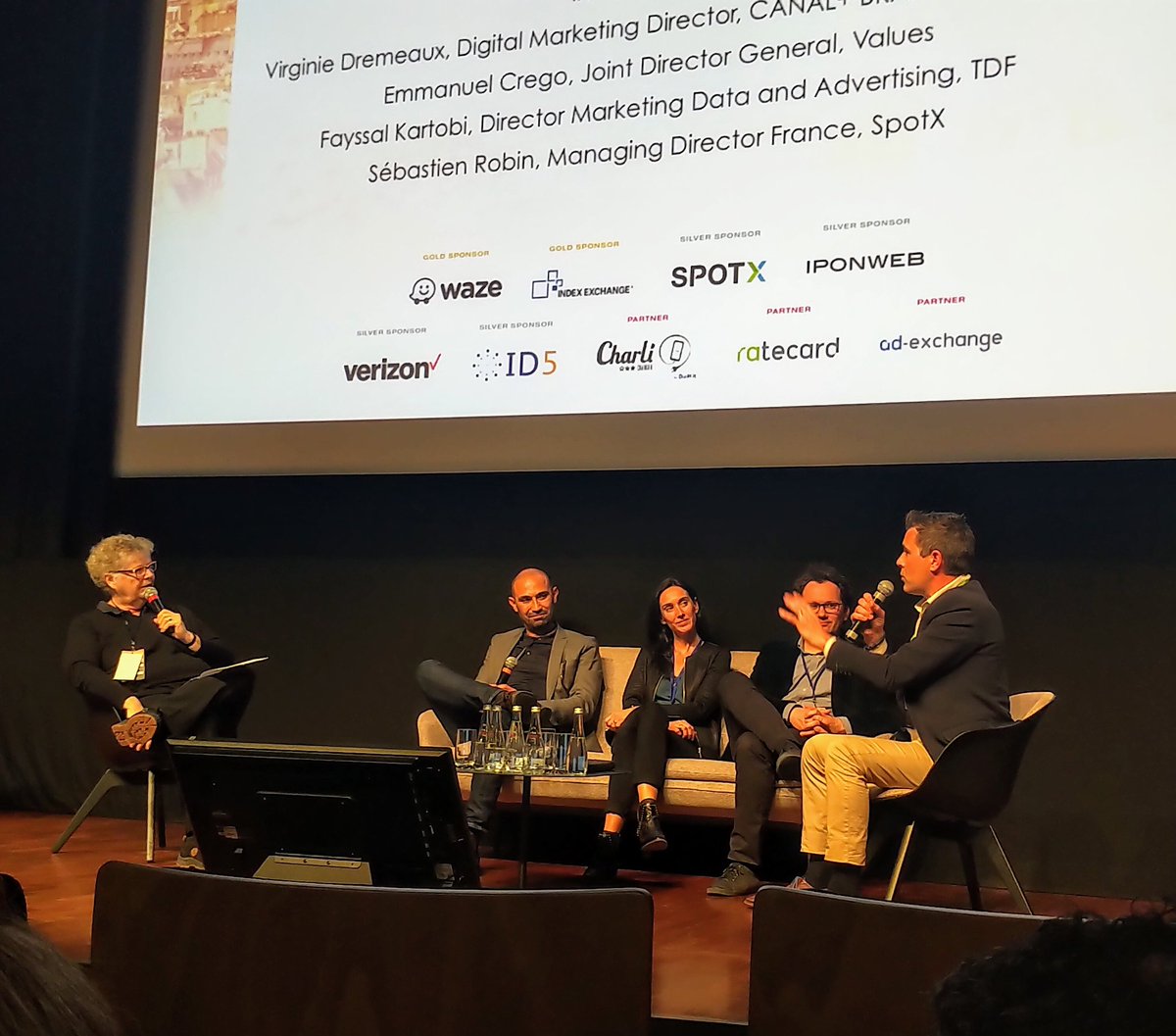 SpotX's tweet photo. Commencing the panel about connected #TV at #atsp19 with @webmaster from @SpotX, @tracksandfacts @crego4 @FayssalKartobi @virginiedremeau talking about the dynamics in France #ATSParis https://t.co/s7ioXMqNfB