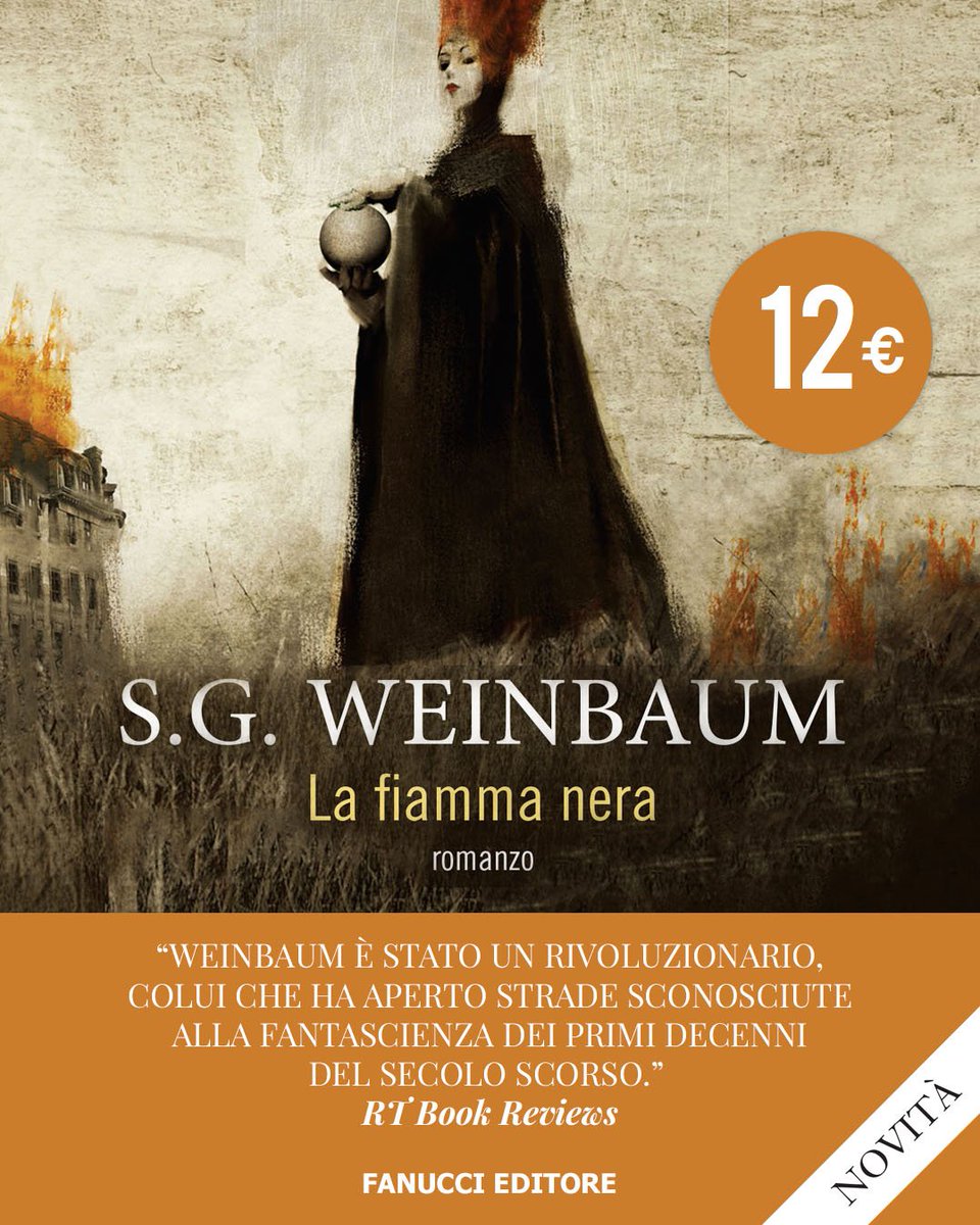 Uno dei maestri della fantascienza moderna torna da oggi finalmente in libreria con un classico imperdibile: La fiamma nera di S.G. Wainbaum! #inlibreria #FanucciEditore #Wainbaum