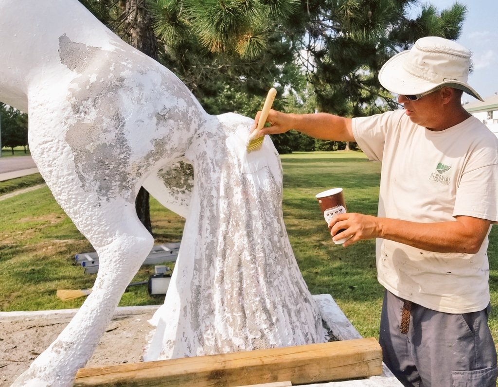 SafeCemeteries's tweet photo. PT#3. #CFBPETAWAWA . Once properly cleaned, re sealing begins with 2 coats of primer /blockfiller & 2 coats brilliant white Pic#3 rebuild of deck, Pic #4 resting of materials & then final touches. https://t.co/pmPm6c02Dh
#safecemeteries #2RCHA @CFOperations @CaCemeteryHist https://t.co/6bZwNwzFsG
