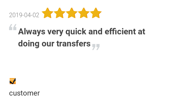 currencytweets's tweet photo. New 5.0-star Review: "Always very quick and efficient at doing our transfers" https://t.co/xEEiSrT73W