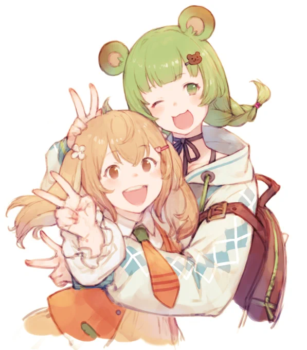 新衣装、身長差逆転してそうで良き #はねるあーと #らんあーと https://t.co/MAbKUg5O2k 