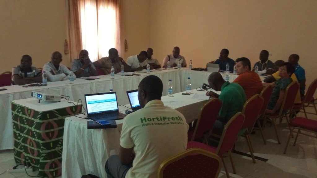 HortifreshWA's tweet photo. Validation workshop ongoing to discuss #mango cluster challenges in Ivory Coast with #stakeholders in the mango value chain #tailoring support to the fruit sector in CIV an intervention of @WUR_WCDI @SNVworld @NLinGhana #improving food &amp; nutrition security in Ghana &amp; Ivory Coast https://t.co/u537t9H9oZ