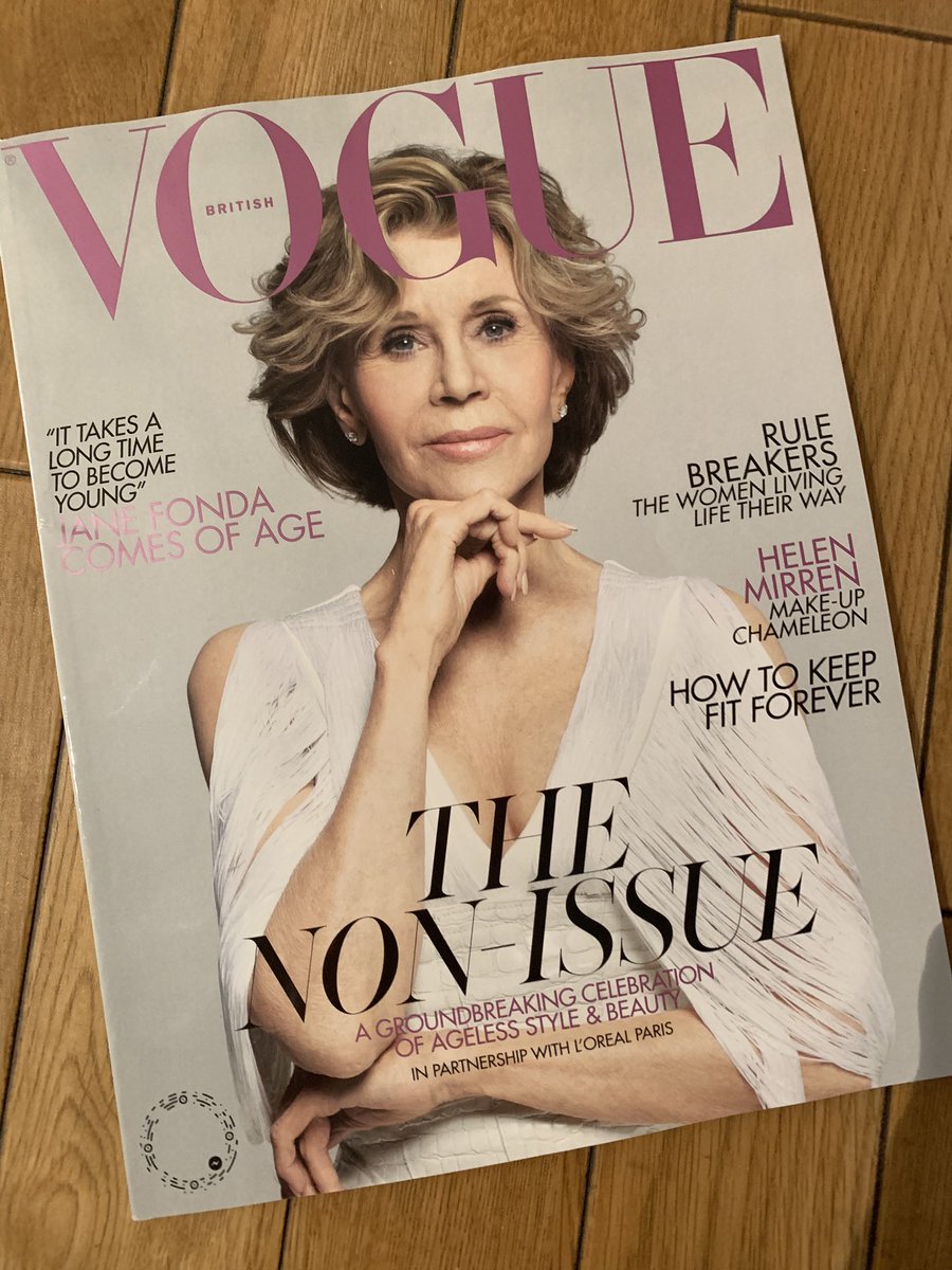 JacynthBassett's tweet photo. Just arrived. It’s a supplement with this month’s @BritishVogue. Is it good it’s included, or reductive that it’s just a supplement &amp; advertorial feature with @LOrealParisUK? #AgeismIsNeverInStyle #ageism #agelessstyle #thenonissue https://t.co/7kD2E3I7as