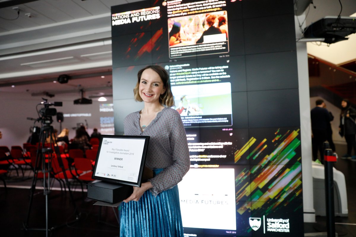 We hope you enjoyed our Media Futures event last week! What a fantastic day it was. Once again, a huge CONGRATULATIONS to Lyndsey, BBC Northern Ireland, for winning this year's Ray Fitzwalter Award for Investigative Journalism! #journalism #media #broadcast #mcuk #mediacityuk