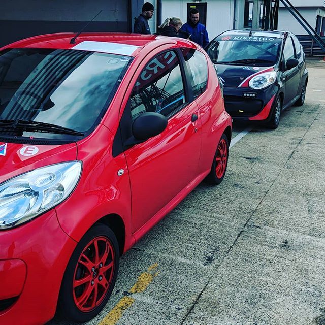 TrackToys's tweet photo. Nice bit of damp testing today at #silvertstone in the #citroen #c1 ... #c1racing #citroenc1 https://t.co/I8Gtqe6Vp6 https://t.co/pbEczNFYJT
