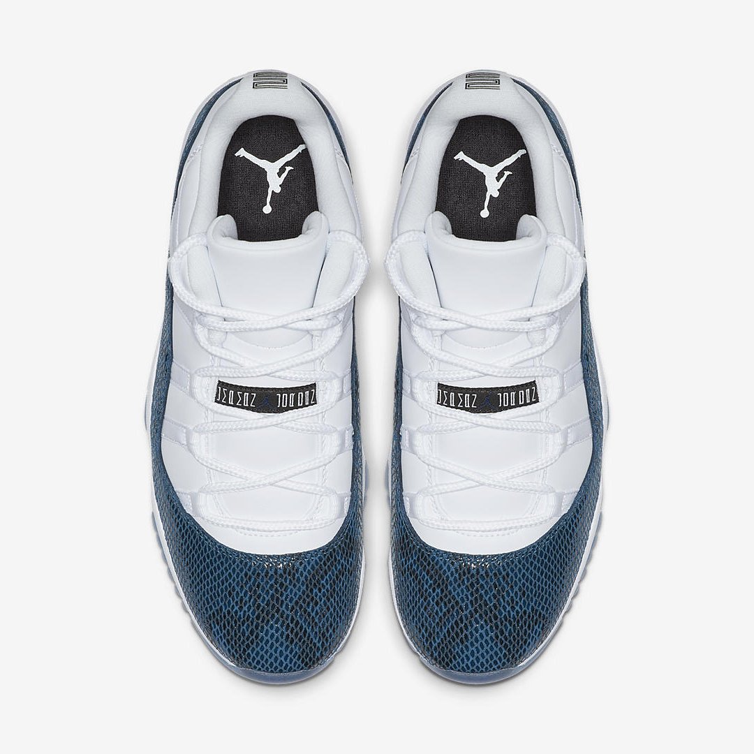 jordan 11 low le white black navy