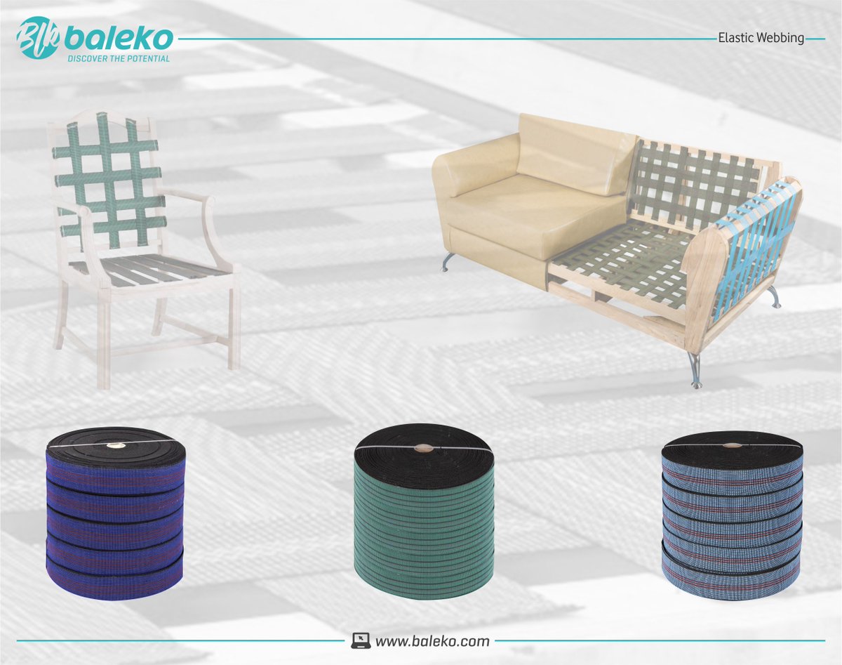 BalekoExport's tweet photo. Fınd the best suppliers for your furniture manufacturing!
You can supply your elastic webbing from us as 5 cm and 7 cm wih green and blue colors.

web : https://t.co/apZXsdxTXT

contact : info@baleko.com

#furniture #furniturecomponents #elastic #webbing #elasticwebbing #export https://t.co/mmovTMwWLl