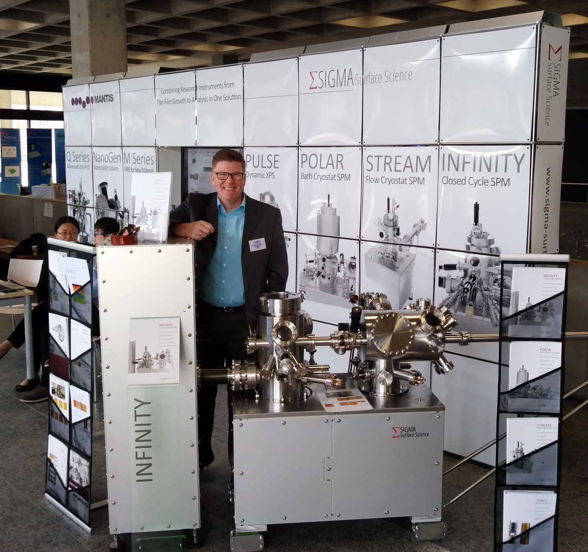 Sigma_SPM_XPS's tweet image. Product Manager Andy, alongside our colleagues Min, Joerg and Chris, are looking forward to meeting you at #DPGR19 this week.
Come by booths 10 and 11 to discover our range of products and how they can help your research plans. 
More on Infinity here: bit.ly/2RYu7f2