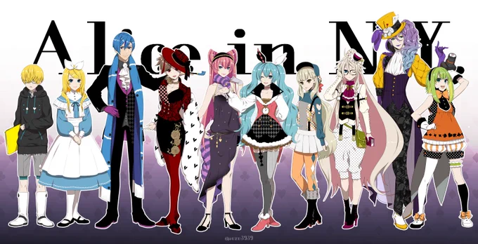 ひとしずくP×やま△新曲、「EXIT TUNES PRESENTS Vocalostream feat. 初音ミク」の書き下ろし楽曲「Alice in N.Y.」イラストでお手伝いさせて頂きました。動画はTSO・VAVAのお二方。今出せる渾身で作りましたのでどうぞよろしくお願いします。 
