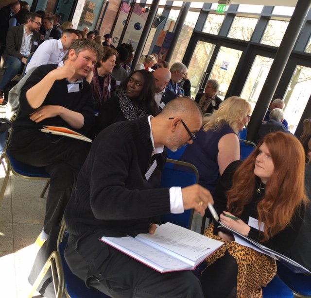orbitgroup's tweet photo. There's a definite buzz talking about #socialinvestment at the @cip_impact regional launch in Coventry at @CicPriory today #cipimpact #wednesdaywisdom https://t.co/Q4g9ztnlRO